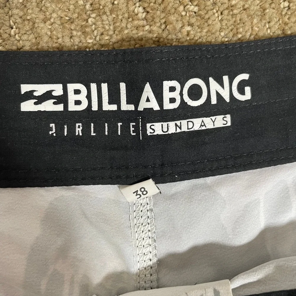 Billabong Board Shorts Mens 38‎ Black Neon Graffiti Airlite Sundays Excellent